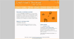 Desktop Screenshot of creatividadysociedad.com