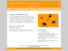 Tablet Screenshot of creatividadysociedad.com